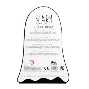 Stick on earrings (30 pairs) - Spooky
