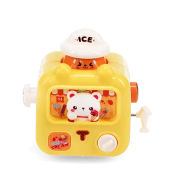 Wind-up ice cream van racer - Yellow