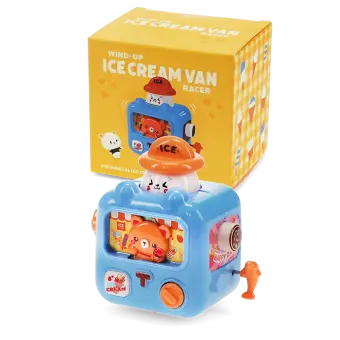 Wind-up ice cream van racer - Blue