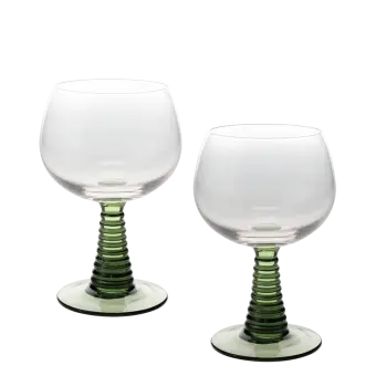 Roemer glasses (set of 2) - Green