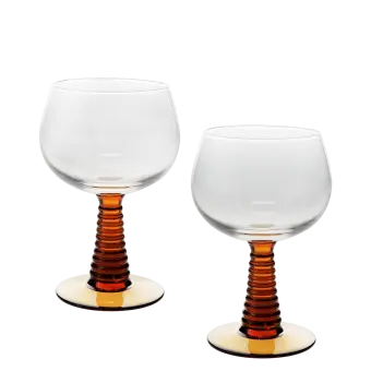 Roemer glasses (set of 2) - Amber