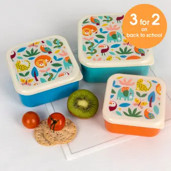  Snack boxes (set of 3) - Wild Wonders