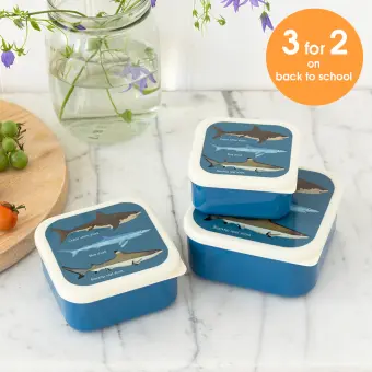 Snack boxes (set of 3) - Sharks