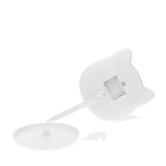 back of cat-shaped LED vanity mirror