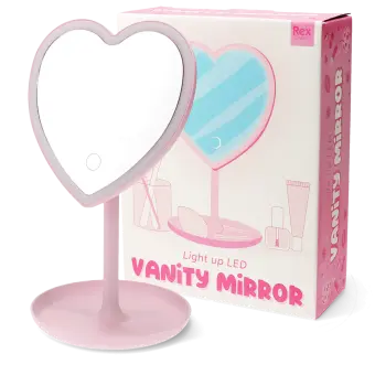Light up vanity mirror - Heart