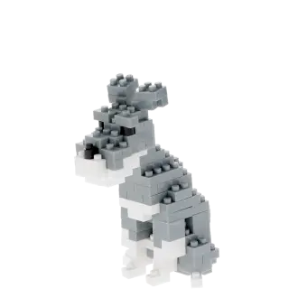 build your own schnauzer-dog completed model
