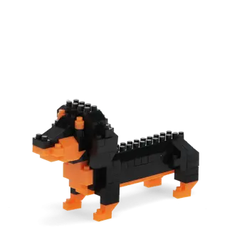 completed sausage dog model