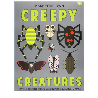 Make Your Own Creepy Creatures showing illustrations of seven different insects
