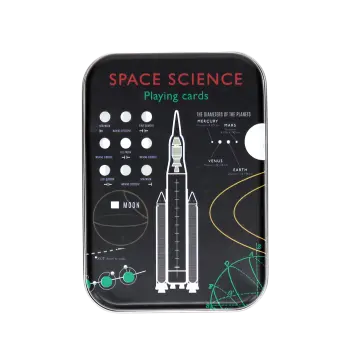 Playing cards in a tin - Space