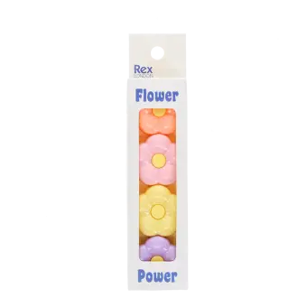 Stackable flower highlighters set in a box