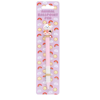 Pink animal ballpoint pen in its original packaging
