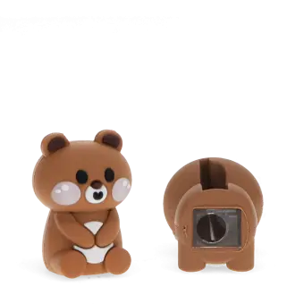 shaped pencil sharpener out of the box with showing the base