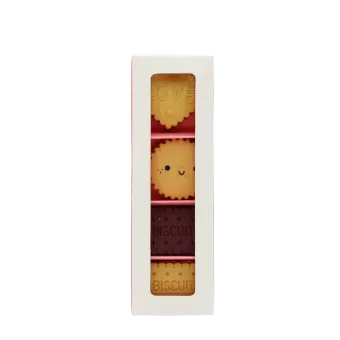 biscuit-shaped eraser inside original retail packaging