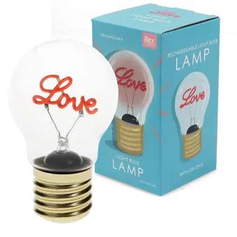 USB rechargeable light bulb lamp - Love