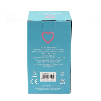 USB rechargeable light bulb lamp - Heart