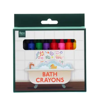 bath crayons in a colourful packaging 
