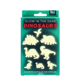 Package of 'Glow in the Dark Dinosaurs