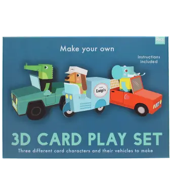 box of make your own 3d card play set