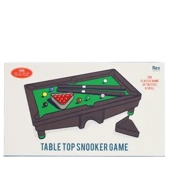 Box of a tabletop snooker game