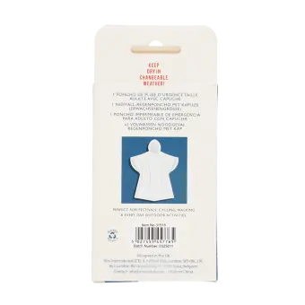 Emergency rain poncho - Blue box