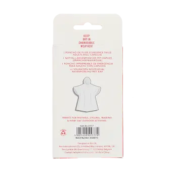Emergency rain poncho - Red box