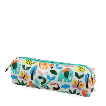 pencil case featuring wild wonders animals print 