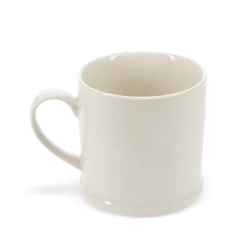 Stoneware mug with handle 
