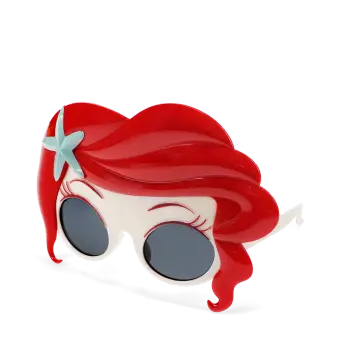 funglasses with red hair frame and starfish