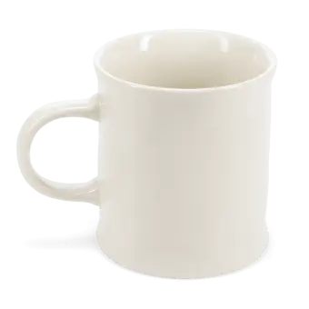 Stoneware mug with handle 