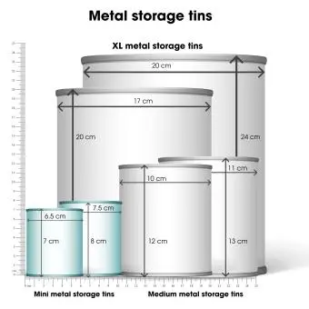 mini storage tins