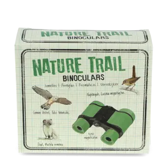 Green Nature Trail binoculars in a packaging box