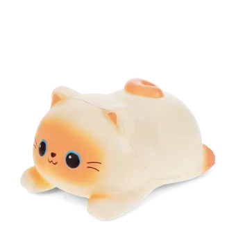 Squidgy stress cat in lying position