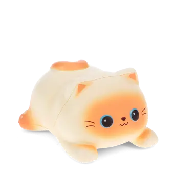 Squidgy stress cat in lying position