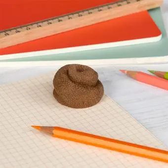 Swirly poo eraser