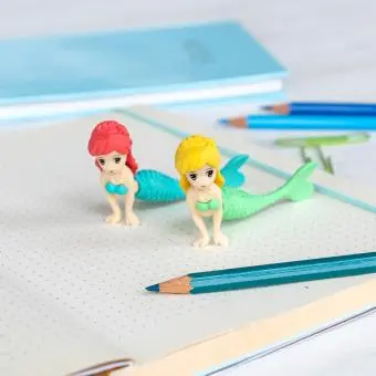  Erasers (set of 2) - Mermaid