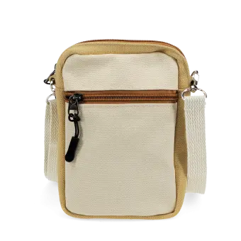 Back of the crossbody bag with a zip pocket 