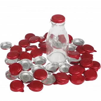 Set Of 50 Foil Milk Bottle Tops