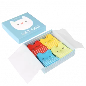 Kitten Baby Socks (4 Pairs)