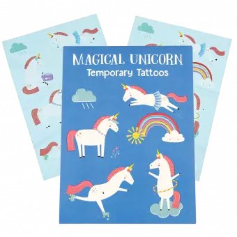 Magical Unicorn Temporary Tattoos (2 Sheets)
