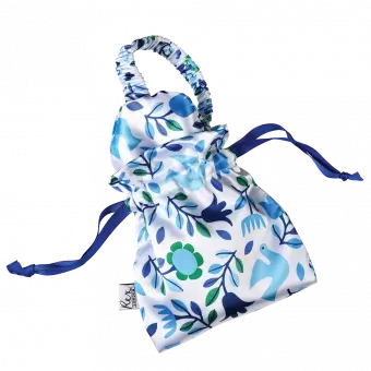 Folk Doves Eye Mask And Pouch