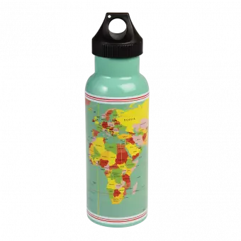 World Map Stainless Steel Bottle
