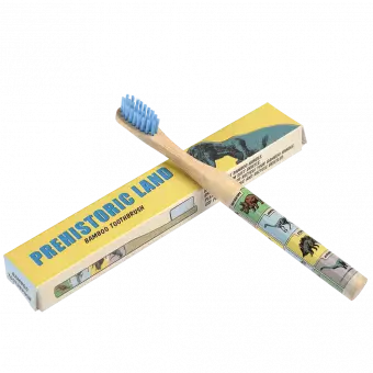 Children'S Prehistoric Land Bamboo Toothbrush