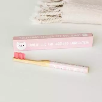 Children'S Cookie The Cat Bamboo Toothbrush