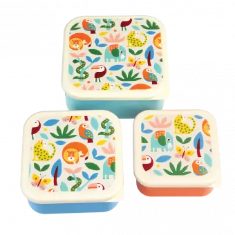 Wild Wonders Snack Boxes (set Of 3)