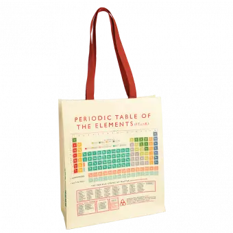 Periodic Table Recycled Shopping Bag