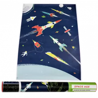 Space Age Glow In The Dark Poster