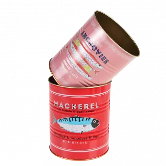 Fish Storage Tins (set Of 2)