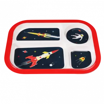 Space Age Melamine Food Tray