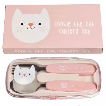 Cookie The Cat Cutlery Set