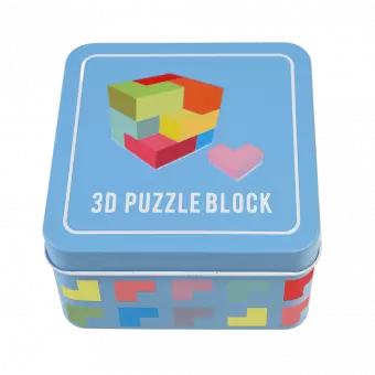 Wooden 3d Puzzle In A Tin